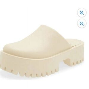 Jeffrey Campbell Clogge Sea Salt Fashion Slip On Slide Size 6